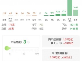 A股午评：创业板指跌9.74%全市场逾3700只个股跌超9%